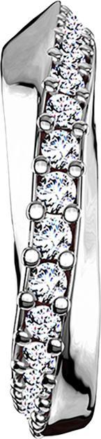 Immagine prodotto Star Piercing Anello Micro Piercing in argento a semicerchio con cristalli (Ottone, Acciaio chirurgico 316L)
