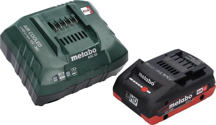 Immagine prodotto Metabo AK 18 Compressore multi batteria 18 V 11 bar + 1x batteria 4.0 Ah + caricabatterie
