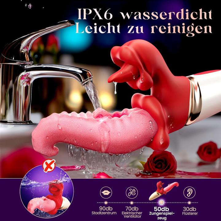 Produktbild Gobeken Vibrator mit Klitorisstimulation, 7 Modi