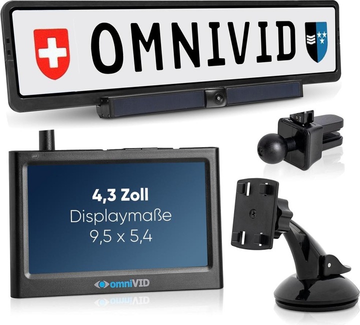 OmniVID Système de caméra de recul Solar 4 CH