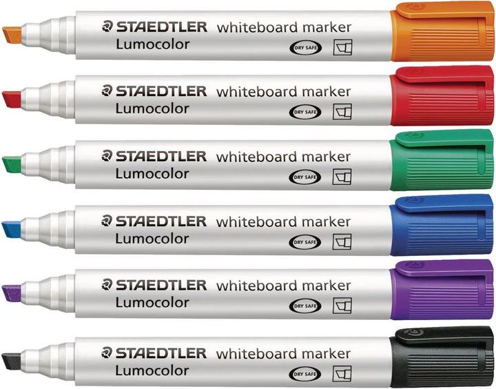Image du produit Staedtler Lumocolor 351 (Noir, Orange, Violet, Bleu, Vert, Rouge, 2 mm, 6 x)