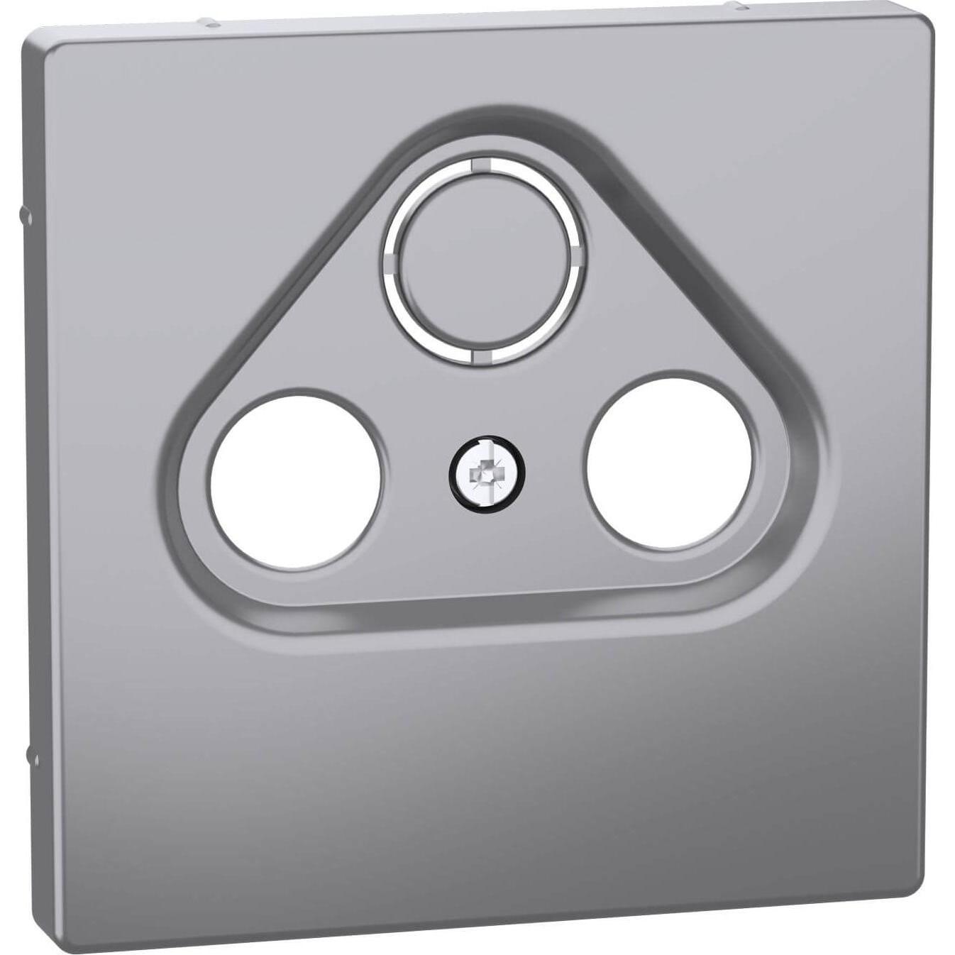 Merten, Programma di commutazione degli accessori, MEG4123-6036. Colore del prodotto: Alluminio, Materiale: Termoplastico, Tipo di superficie: Mat