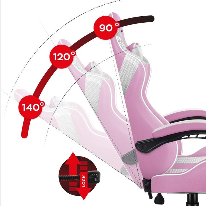 Produktbild Huzaro Fotel gamingowy Force 4.7 Pink Mesh