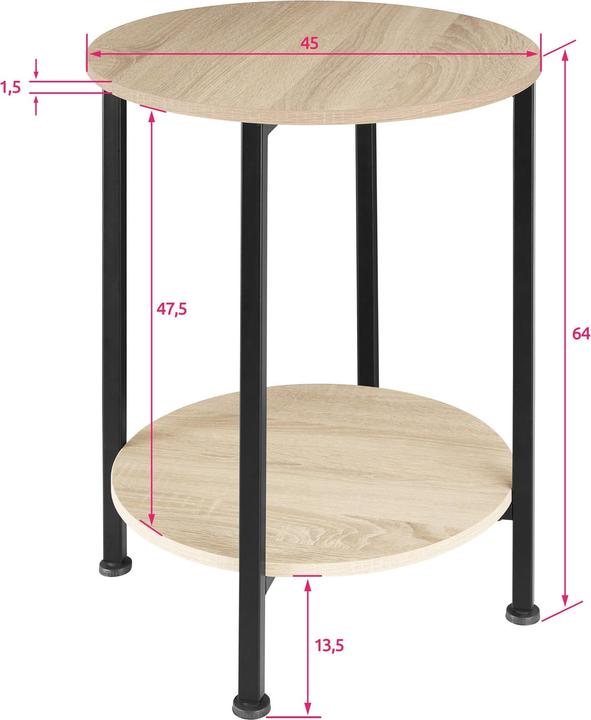 Image du produit tectake Table d’appoint Ballina