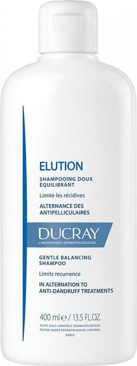 Actual product image Ducray ELUCION Rebalancing Anti-Dandruff Gentle Shampoo 400ml (400 ml, Liquid shampoo)