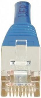 Immagine prodotto Exertis Connect Cavo patch F/UTP, CAT.5e, blu, 1,0 m Cavo patch con protezione da piegatura particolarmente stretta (F/UTP, CAT5e, 1 m)