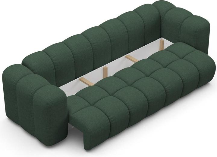 Actual product image Maison Heritage Sofa With Bed Function And Box, "Arden", 3 Seats, Sea Green, 253x102x70 Made in Europe