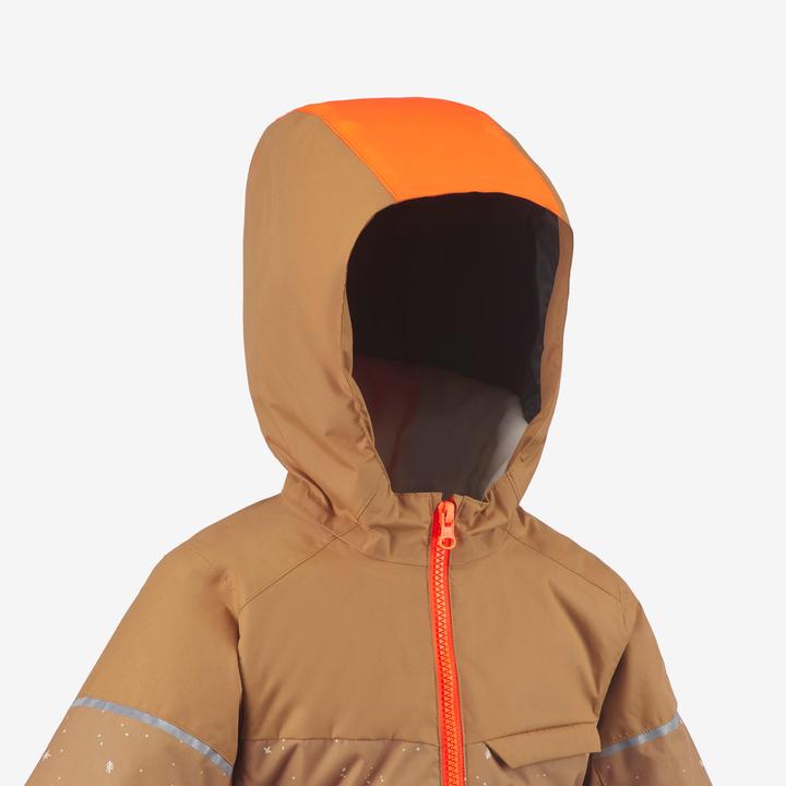 Actual product image Wedze Skioverall Kinder 1 – 5 Jahre warm justierbar - 500 Toddler braun/orange