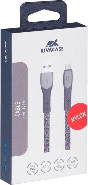 Produktbild Rivacase CABLE USB-C TO USB2.0 /GREY PS6102 GR12 (1.20 m, USB 2.0)