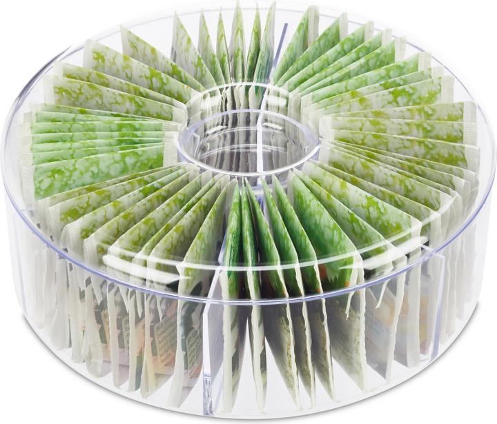 Image du produit Relaxdays Boîte à thé ronde, coffret