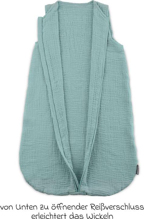 Produktbild La Loona LaLoona Schlafsäcke Sommer-Schlafsack Musselin / Mull - Mint (0.5 TOG, Sommer)