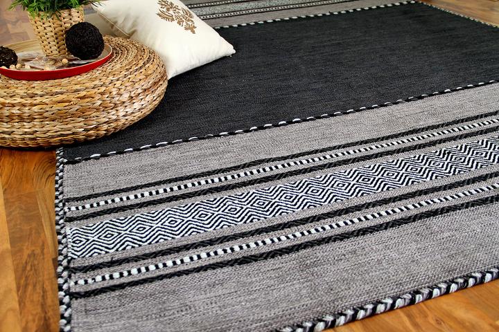 Produktbild Pergamon Natur Teppich Kelim Navarro (90 x 160 cm)