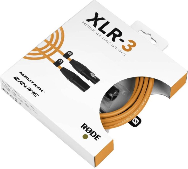 Productafbeelding RØDE XLR-3 Oranje (3 m, Apparaatspecifiek)