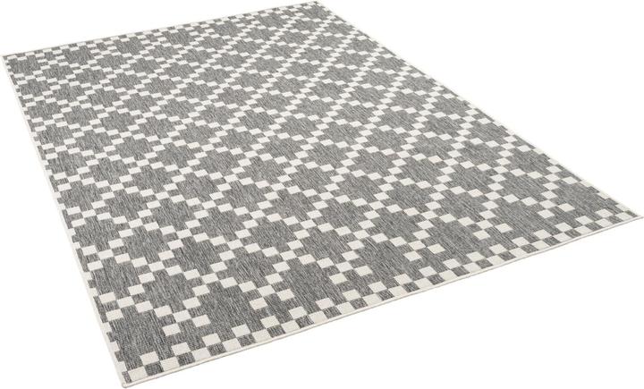 Pergamon In- und Outdoor Teppich Beidseitig Flachgewebe Newport Modern Karo