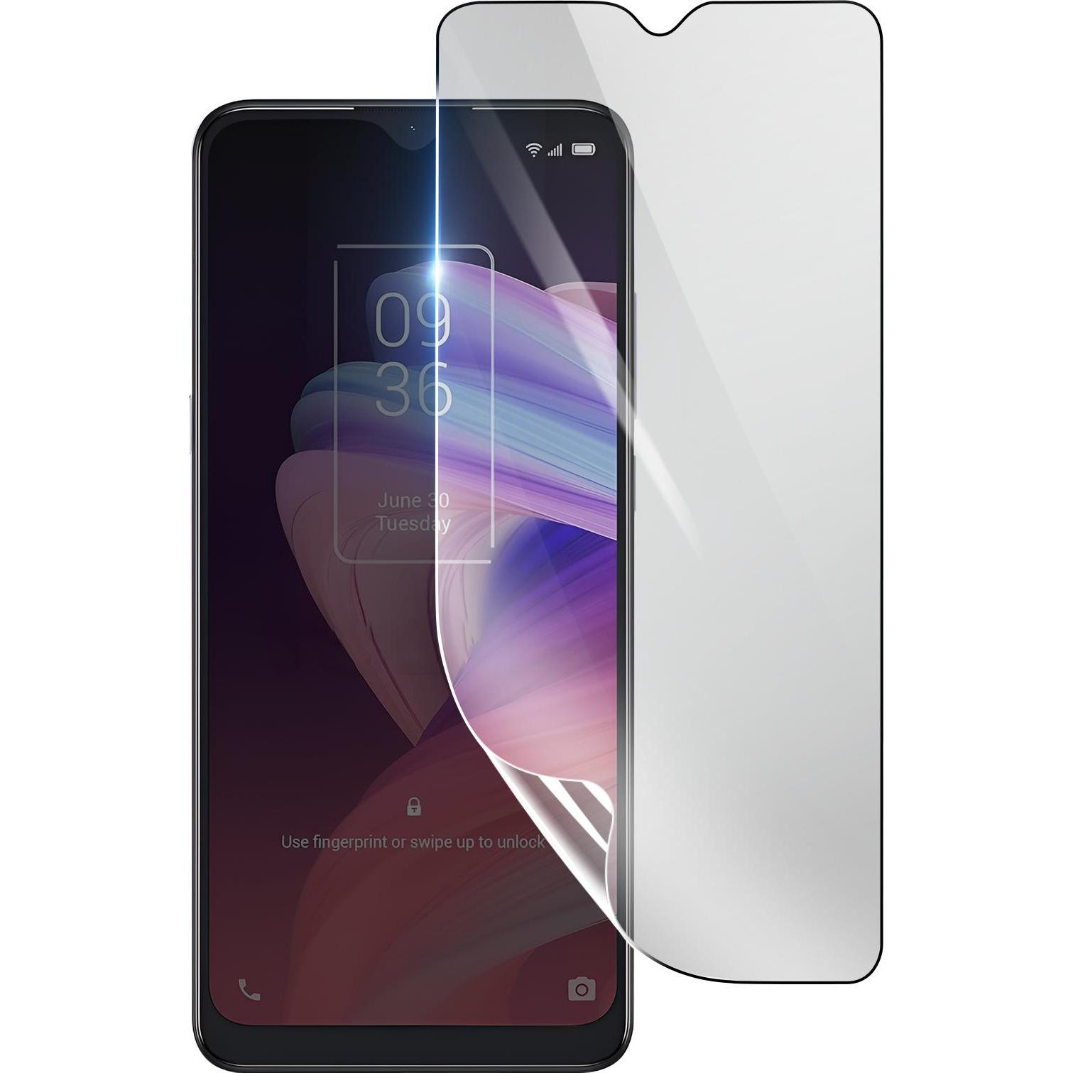 3MK Hydrogel Bildschirmfolie für Tcl 10 SE (1 Stück, Tcl 10l), Smartphone Schutzfolie, Transparent