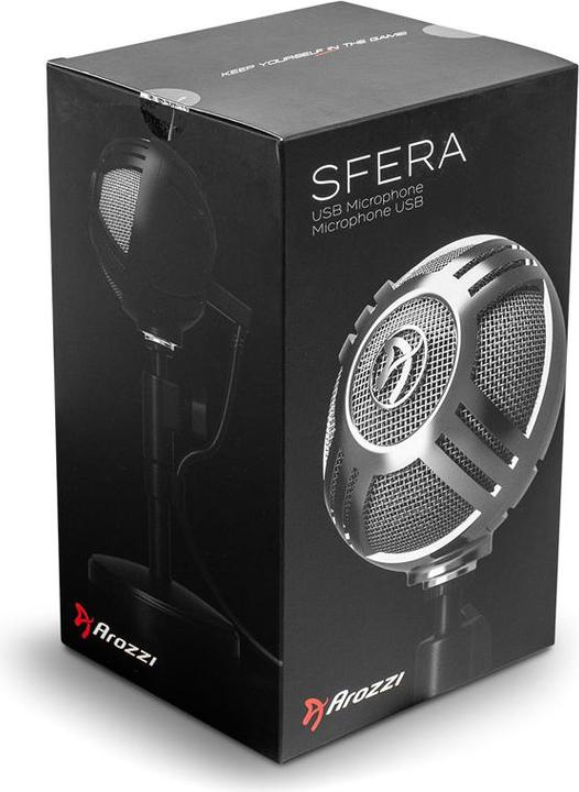Immagine prodotto Arozzi Microfono Sfera - Cromo