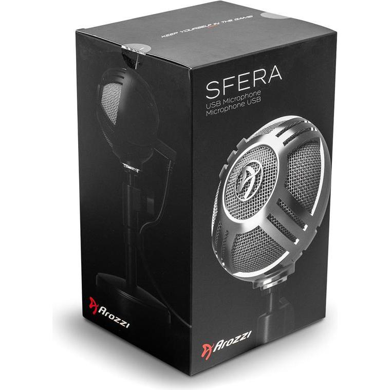 Thumbnail - Arozzi Microphone Sfera - Chrome, Mikrofon