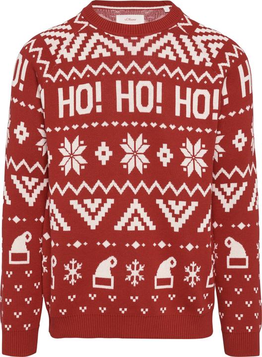 Actual product image s.Oliver Strickpullover Weihnachtspullover aus Baumwolle (M)