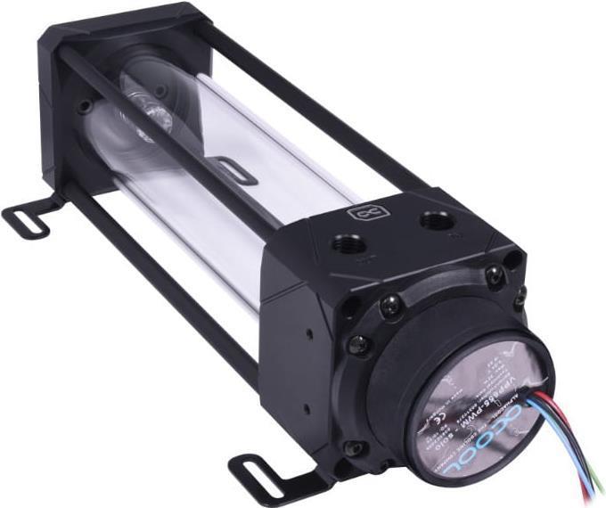 Produktbild Alphacool PUM Eisbecher Aurora D5 Acetal/Glas - 250mm mit D5 VPP655 PWM Pumpe