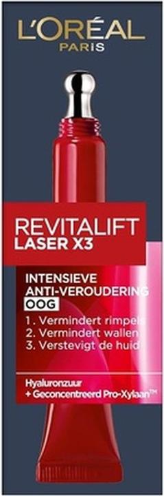 Image du produit L'Oréal Paris Dermo RevitaLift Laser (Crème pour les yeux, 15 ml, Journée)