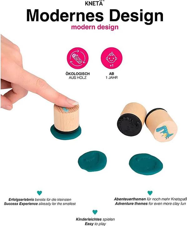 Produktbild Knetä Holzstempel Set Bauärnhof