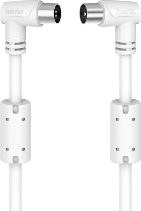 Produktbild Hama Antennen-Kabel, Koax-Stecker - Koax-Kupplung, 90°, 5,0 m, 90 dB (90 dB, Antennenkabel)