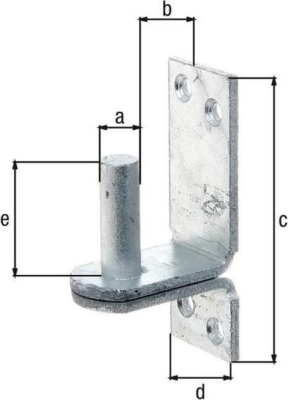 Actual product image GAH Clamp DII on plate 13x25mm hot-dip galvanised (Blocks, 1 pcs.)