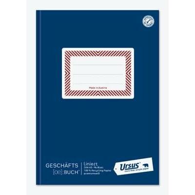 Ursus Geschäftsbuch Ö-Geschäftsbuch DIN A5 liniert, blau Hardcover 192 Seiten (96x) (608396)