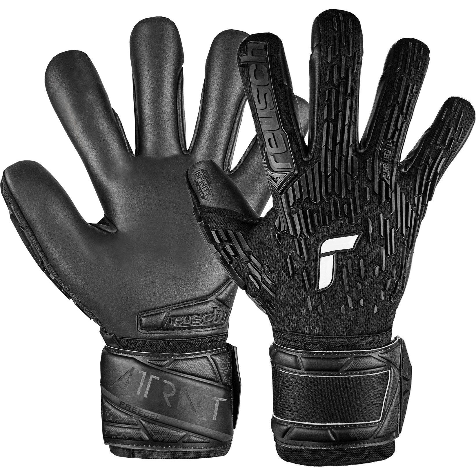 Reusch, Herren, Handschuhe, Attrakt Freegel Infinity, Schwarz, (8)