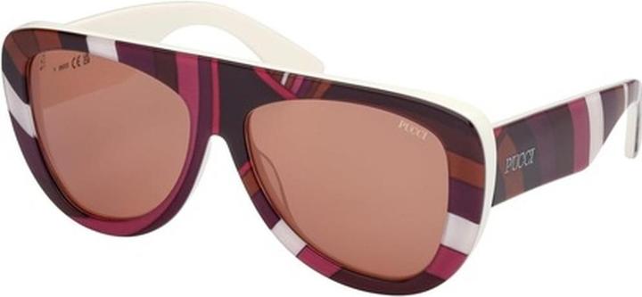 Produktbild Emilio Pucci Pucci EP0231 99E White Texture Women's Sunglasses 58/15/140