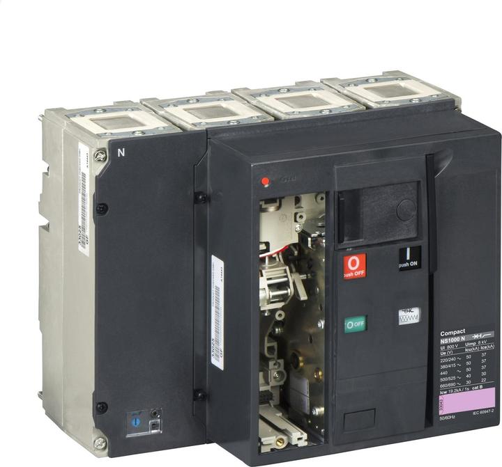 Actual product image Schneider Electric Compact NS1000N, 4 P, 1000A, max. breaking capacity 50kA 33294