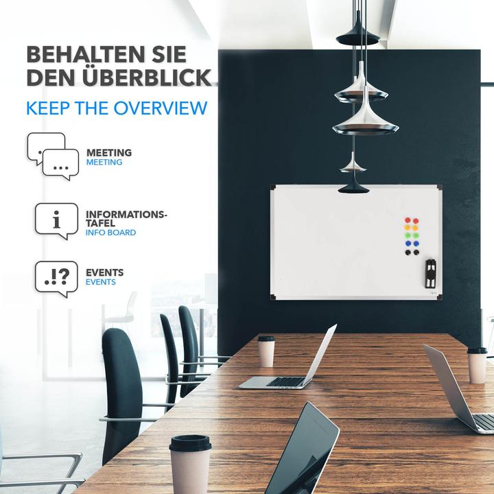 Image du produit Master of Boards Whiteboard-Set (60 x 90 cm)