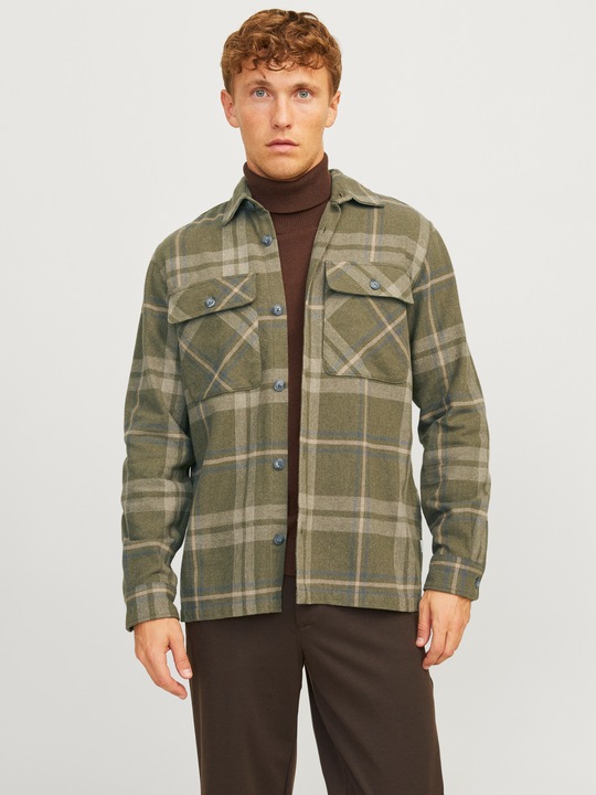 Image du produit Jack & Jones Jprraymond Melange Check Ls Overshirt Sn (L)
