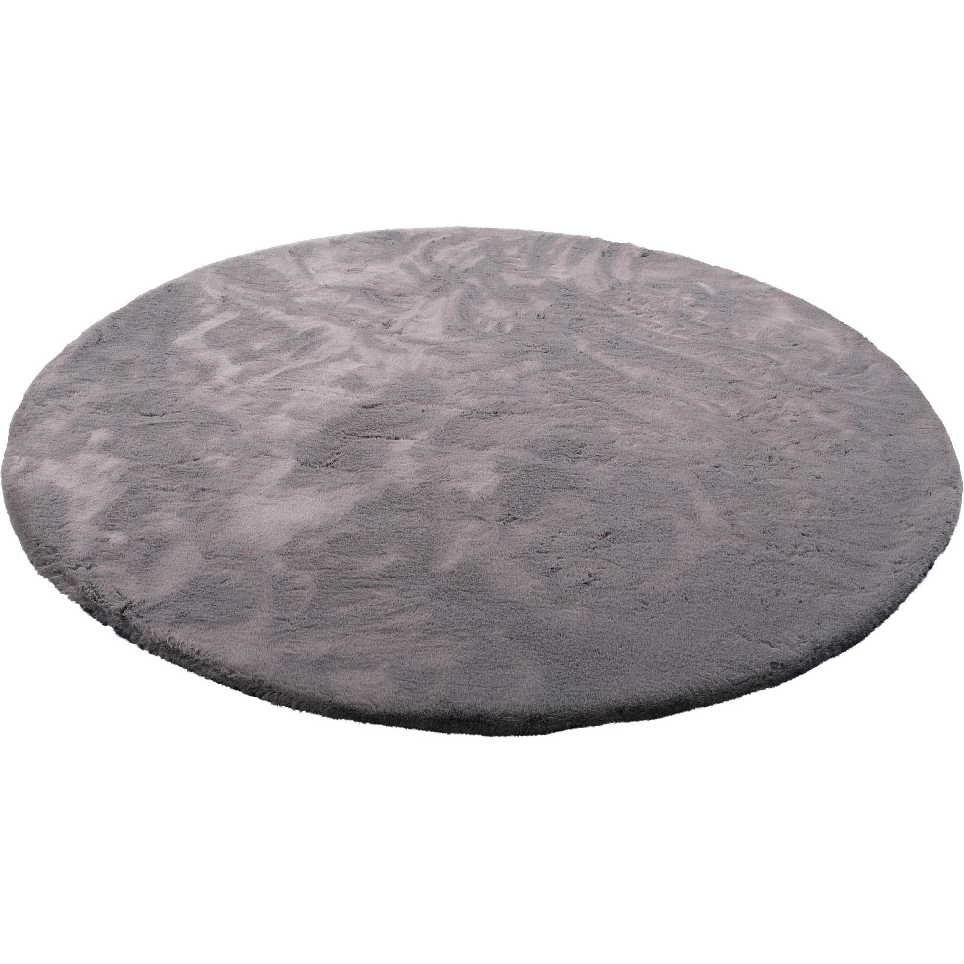 Pergamon, Teppich, Luxus Super Soft Fellteppich Plush Rund (Ø 160 cm)