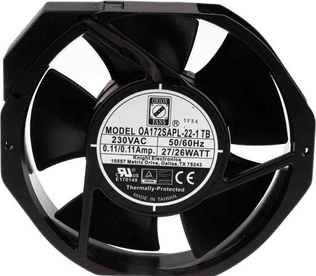 Produktbild RS PRO AC fan, 172x150x38mm 387.6cu.m/h 230V (172 mm)