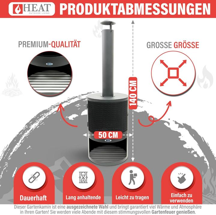 Image du produit Heat Gartenkamin Terrassenofen ‎CH.002