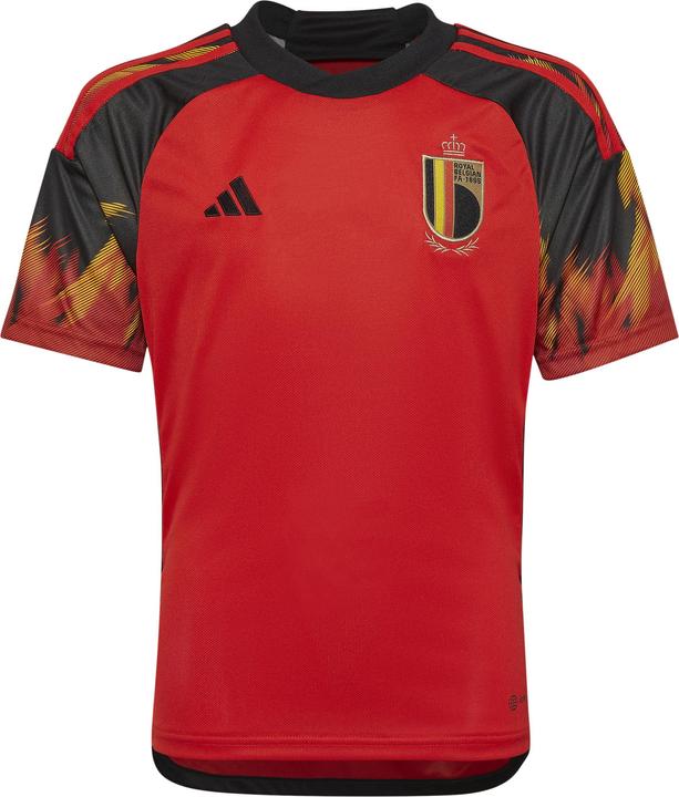Image du produit adidas Belgique, maillot garçon, saison 2022/23 Maillot officiel domicile, rouge/noir, 1314 (164)