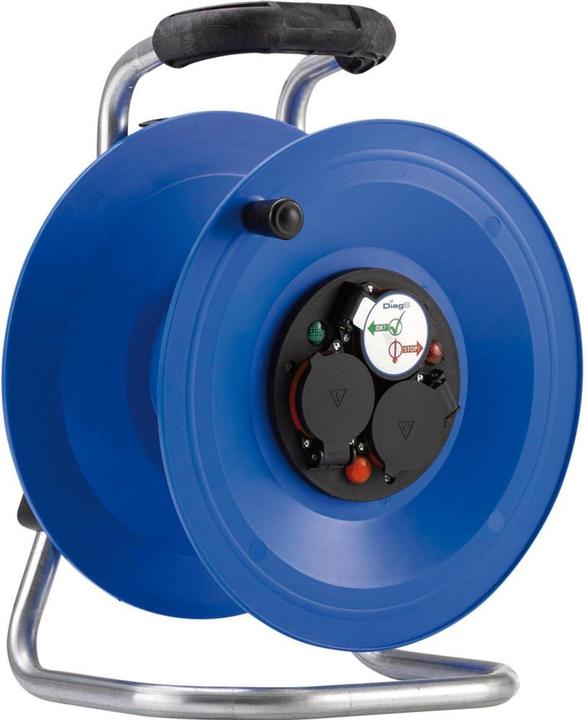 Hedi Plastic cable reel Professional, empty, for up to 50 m neoprene-rubber cable, splash-proof... (50 m)