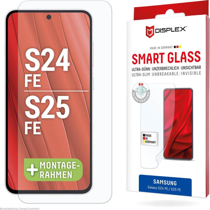 Actual product image Displex Smart Glass, Displayschutzfolie (1 Piece, Samsung Galaxy S24 FE, Samsung Galaxy S25 FE)