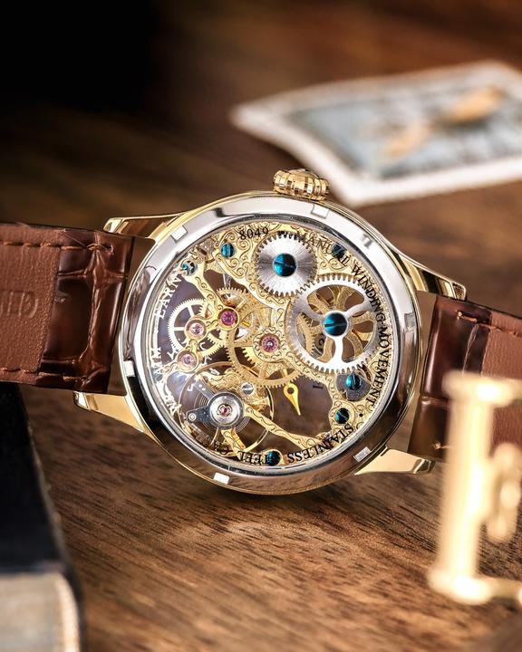 Produktbild Thomas Earnshaw ES-8049-02 Herrenuhr Bauer Mechanical Skeleton 42mm 5ATM (Skeleton-Uhr)
