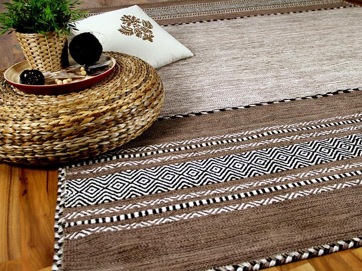 Produktbild Pergamon Natur Teppich Kelim Navarro (170 x 240 cm)