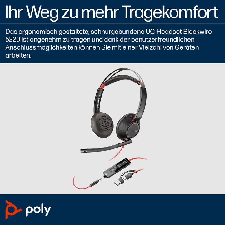 Actual product image Poly Blackwire C5220 (Cable, USB-C)