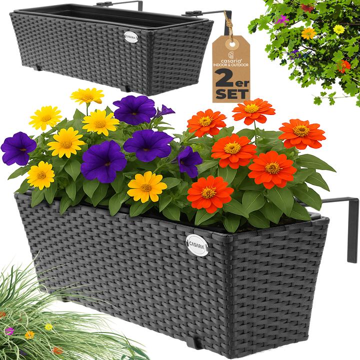 Produktbild Casaria Blumenkasten (60 x 20 x 19 cm)