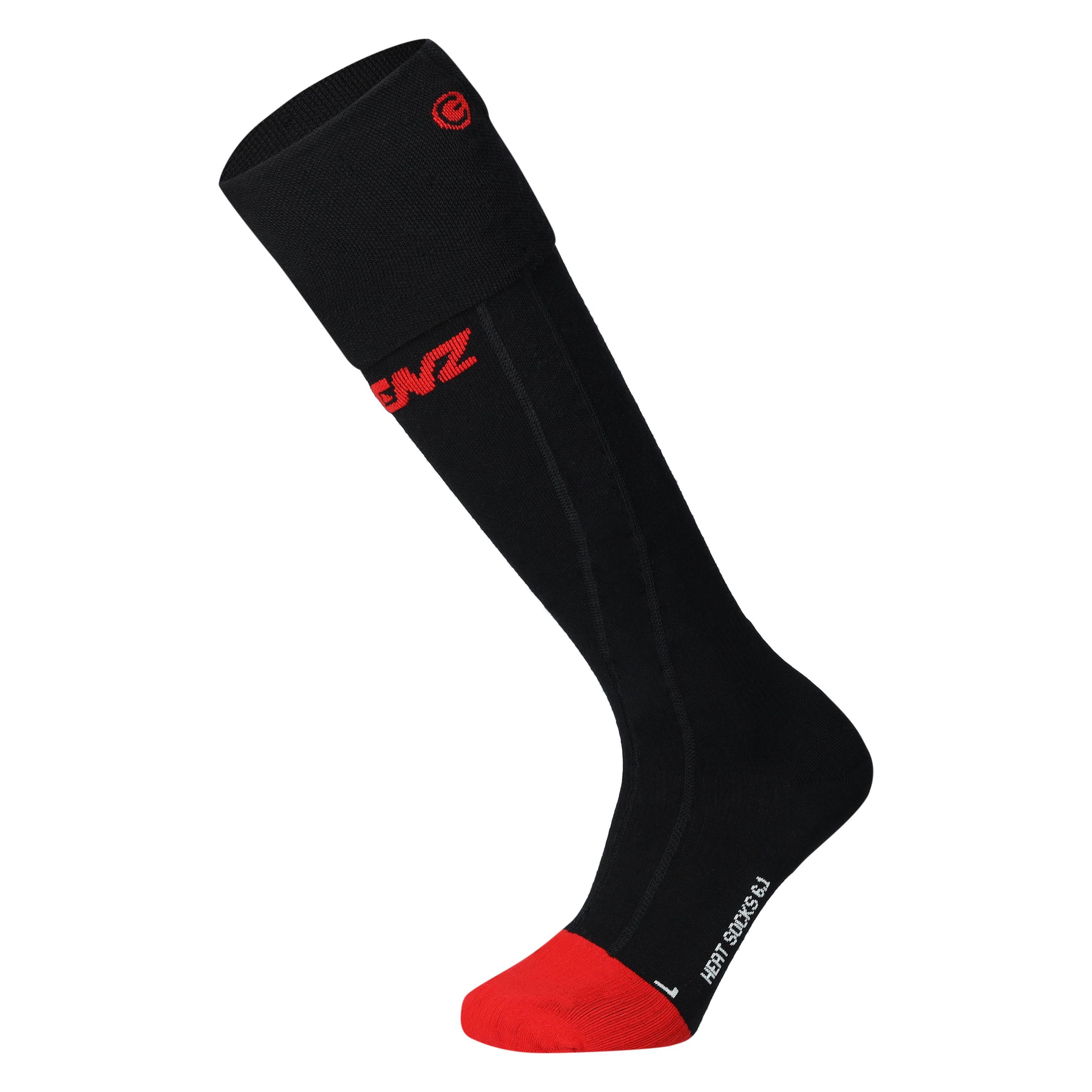 Lenz, Unisex, Sportsocken, Heat Sock 6.1 (42 - 44), Rot, Schwarz
