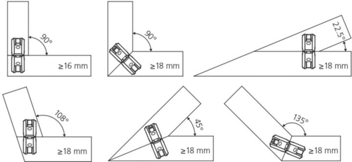 Actual product image Lamello Clamex P-14 (Corner connectors, 160 pcs.)