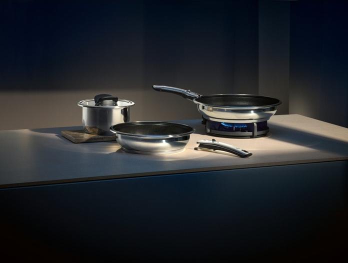Actual product image WMF Click&Serve cookware set (Pan set + pot set, Stainless steel)