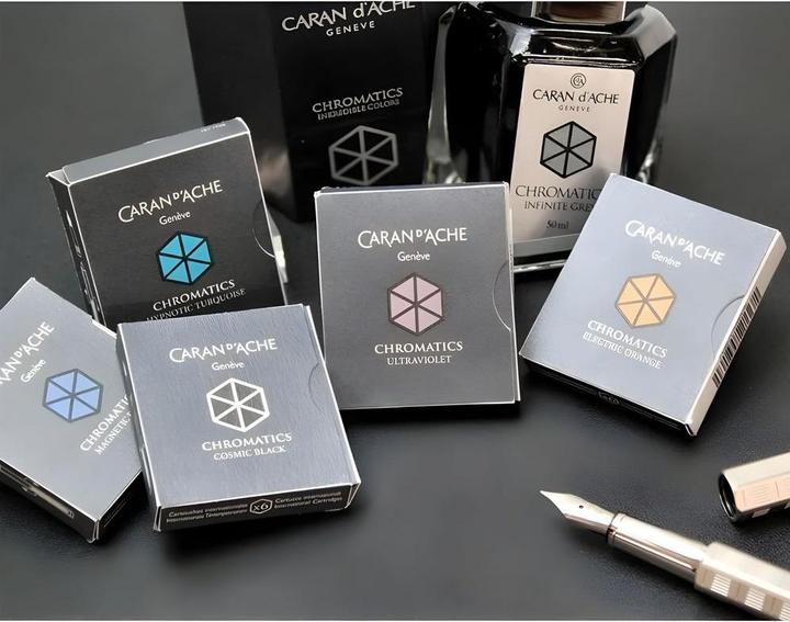 Produktbild Caran d'Ache Chromatics Tintenpatronen (Orange, 0.50 mm, 6 Stk.)