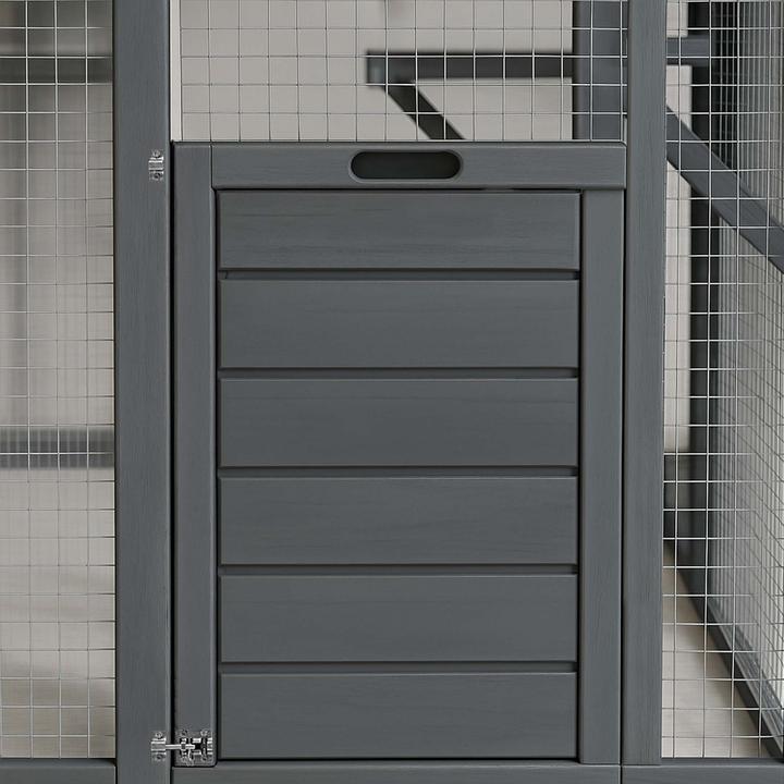 Produktbild Wiltec Freilaufgehege Katzen 140x187x187cm Katzenfreigehege Holz Aussengehege