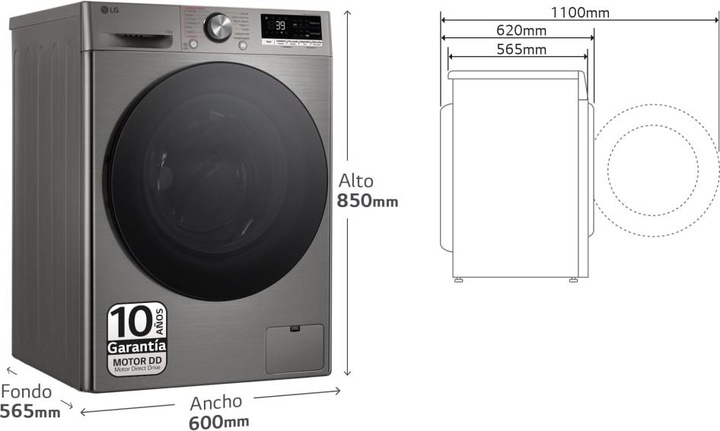 Produktbild LG F4WR7010AGS (10 kg, Links)