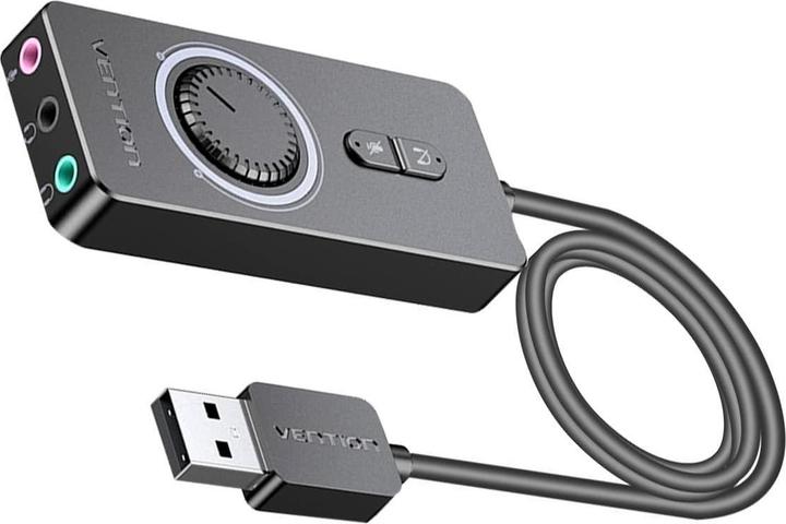 Produktbild Vention External USB 2.0 audio card CDRBF 1m (black) (USB)
